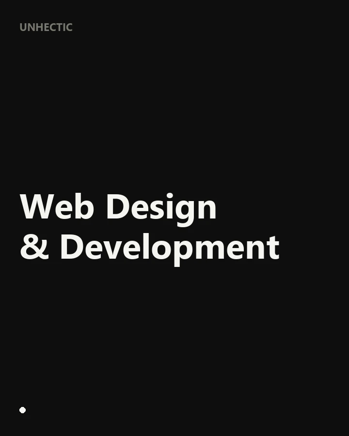 Web Design & Development services by Unhectic